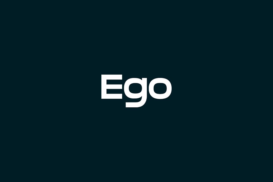Beispiel einer Ego-Schriftart #1